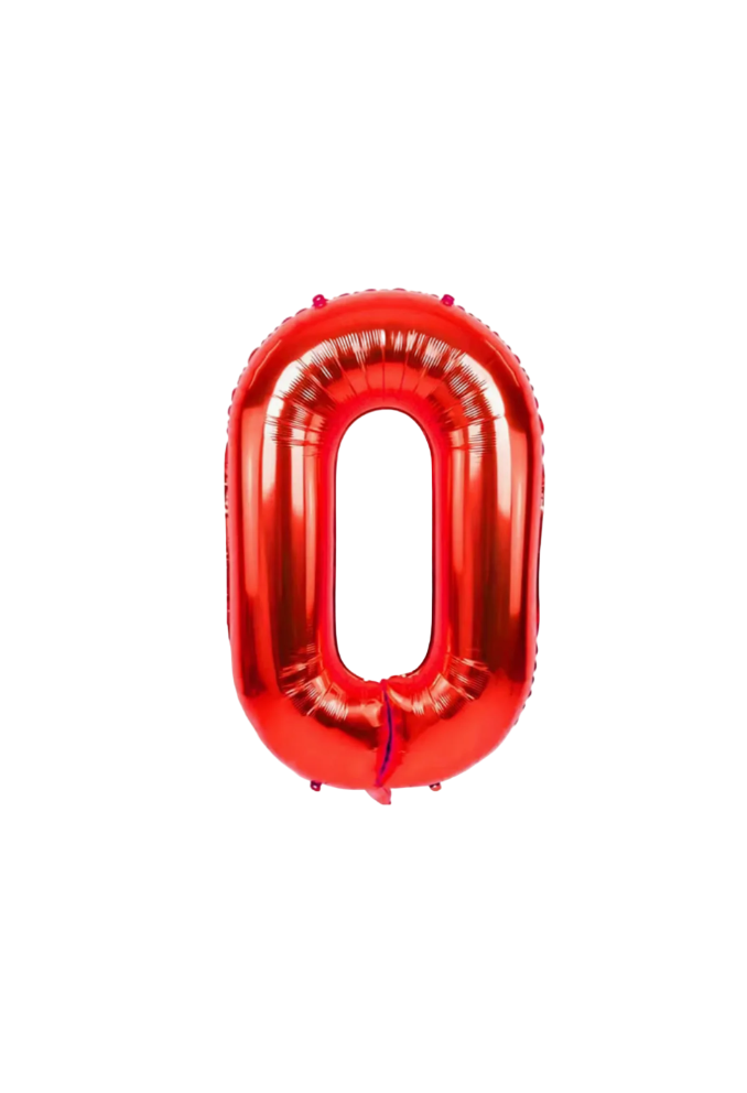 Röda sifferballonger