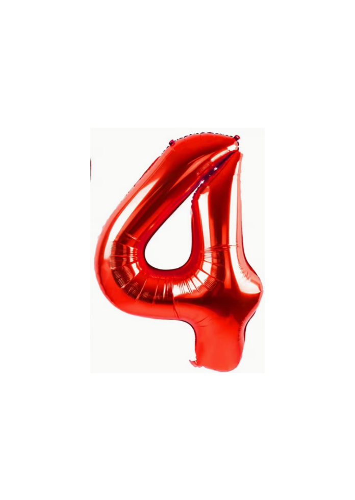 Röda sifferballonger